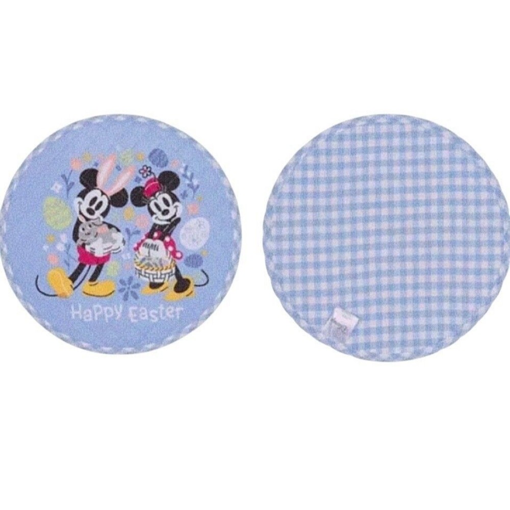 Disney's Mickey Mouse and Minnie 15" Easter Reversible Cloth Quilt Placemat NIP